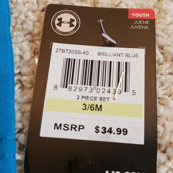 Under Armour 2-piece Outfit Size 3-6 Months NWT - Picture 5 of 5